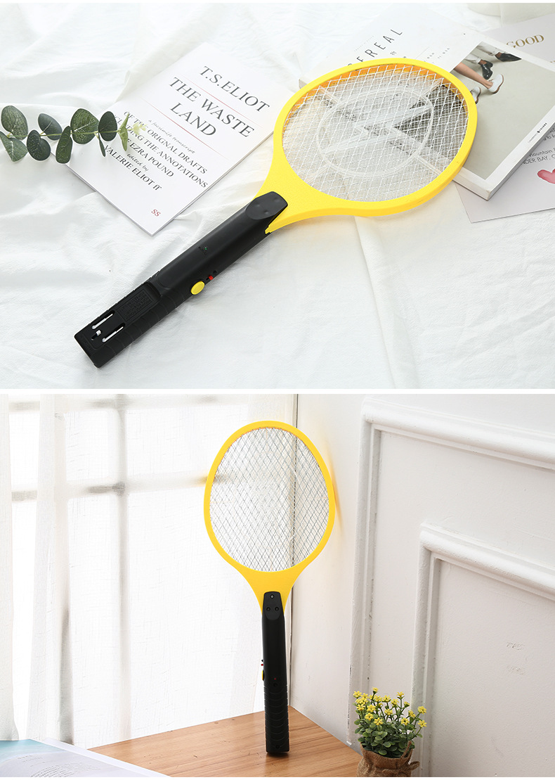 厂家直销批发电蚊拍充电式驱蚊器三层超大网面电苍蝇拍电动灭蚊拍