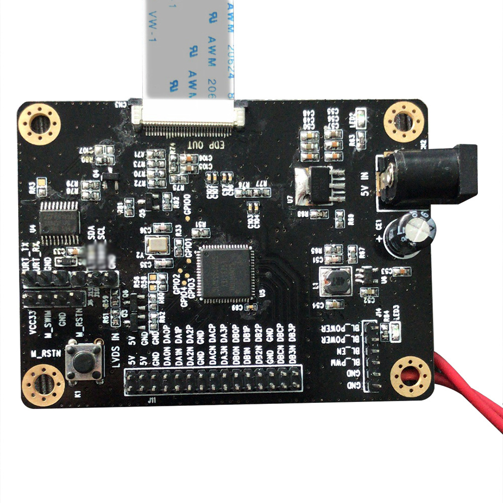 lvds转edp转接板 to edp converter点屏驱动模块mipi receiver