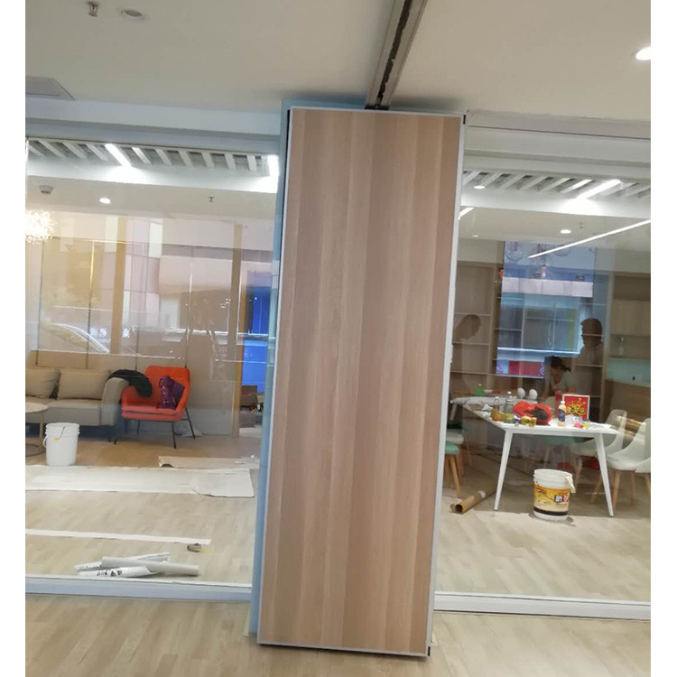 无地轨设计活动屏风移动隔断墙|可360度旋转吊轨折叠隔断门