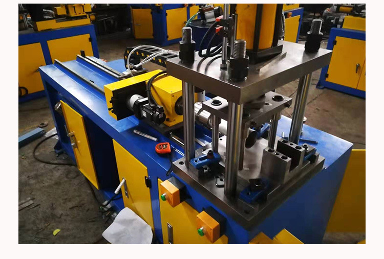 锥度管冲孔机不锈钢管旋转冲孔机 金属管件冲孔拔孔机