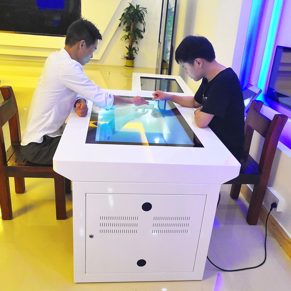 43寸电容触摸茶几 商务洽谈互动桌 触摸查询机电子茶几一体机