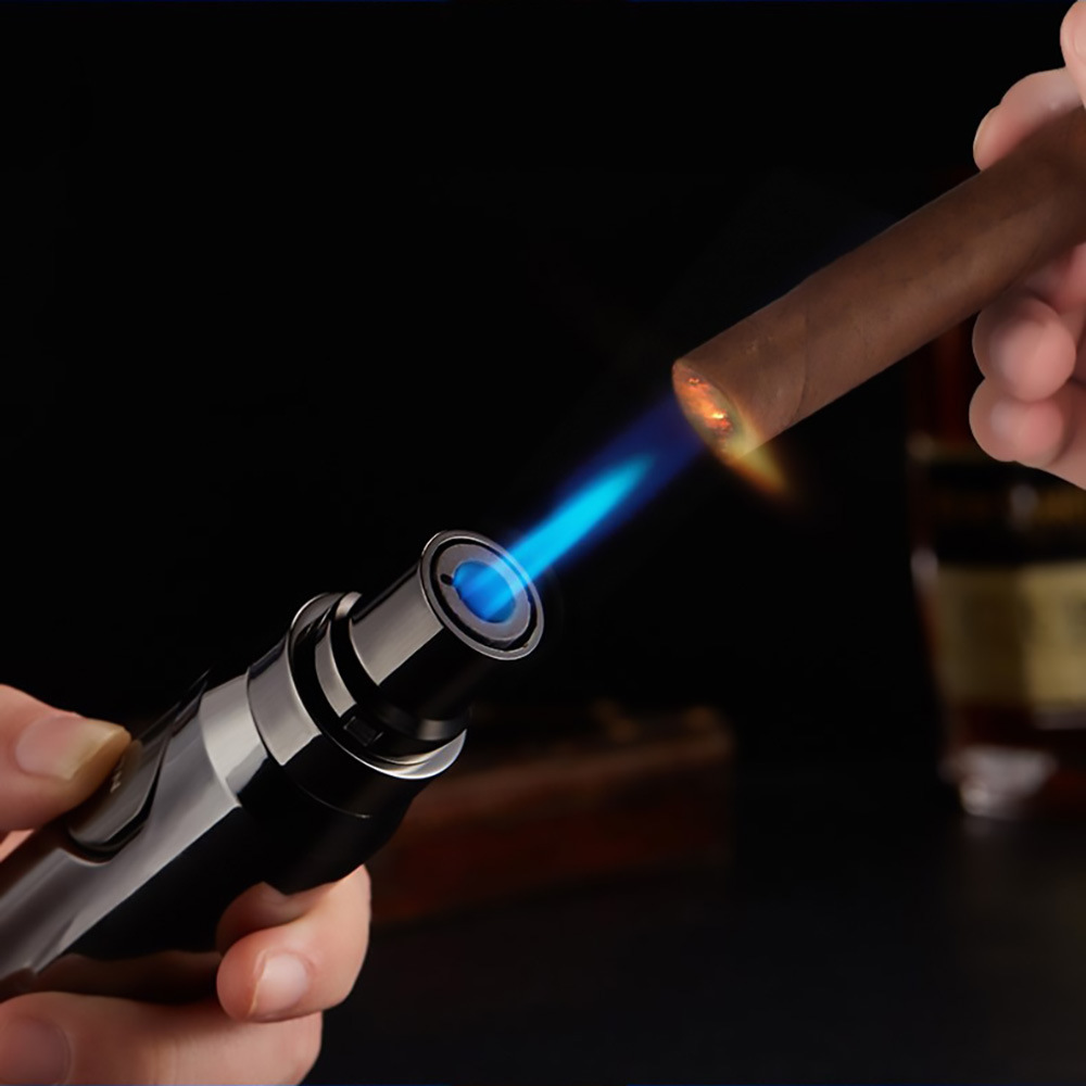 仿子弹打火机充气直冲喷火枪焊枪户外防风雪茄点烟器lighter