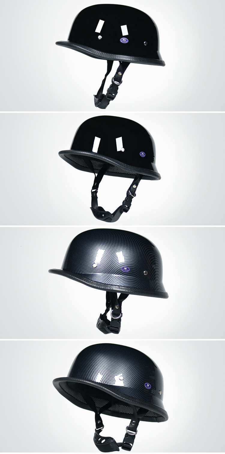 virtue电动电瓶车头盔二战德国士兵造型复古盔时尚机车代步半盔酷