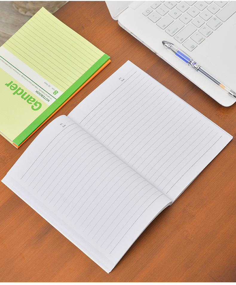 办公文具记事本学生笔记本商务办公无线装订本加厚款 22k软抄本