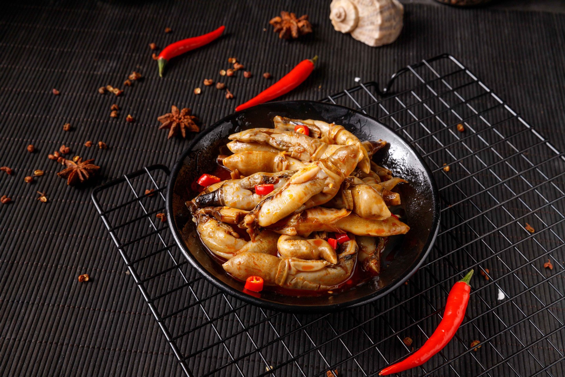 麻辣蛤蜊肉香辣即食罐装花蛤肉花甲肉贝壳类小海鲜海产品特产零食