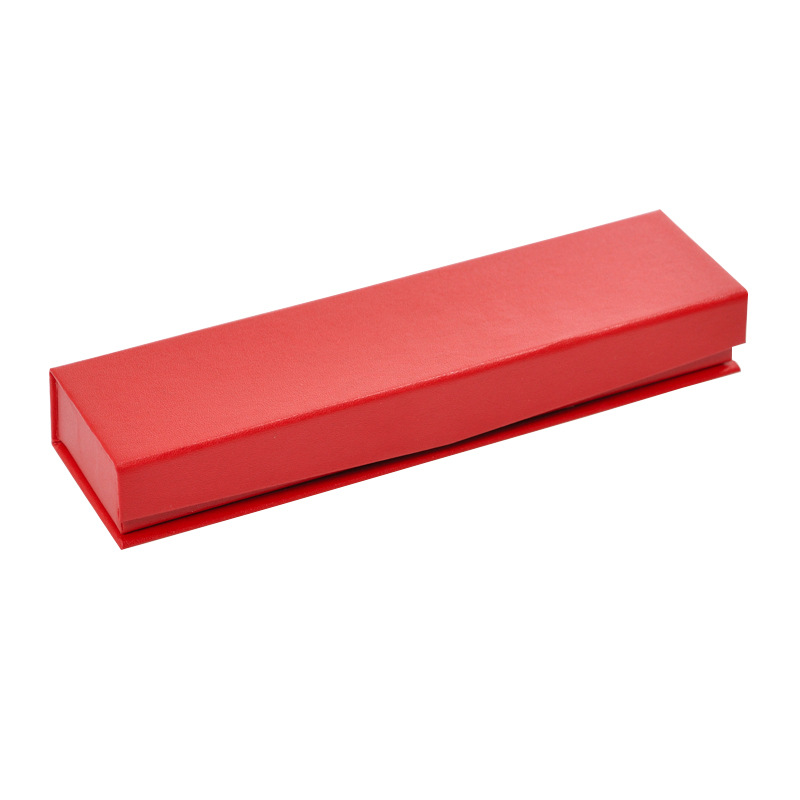 Red White Paper Flip Magnetic Snap Pen Box Business Advertising Gift Pencil Case Ballpoint Pen Display Box