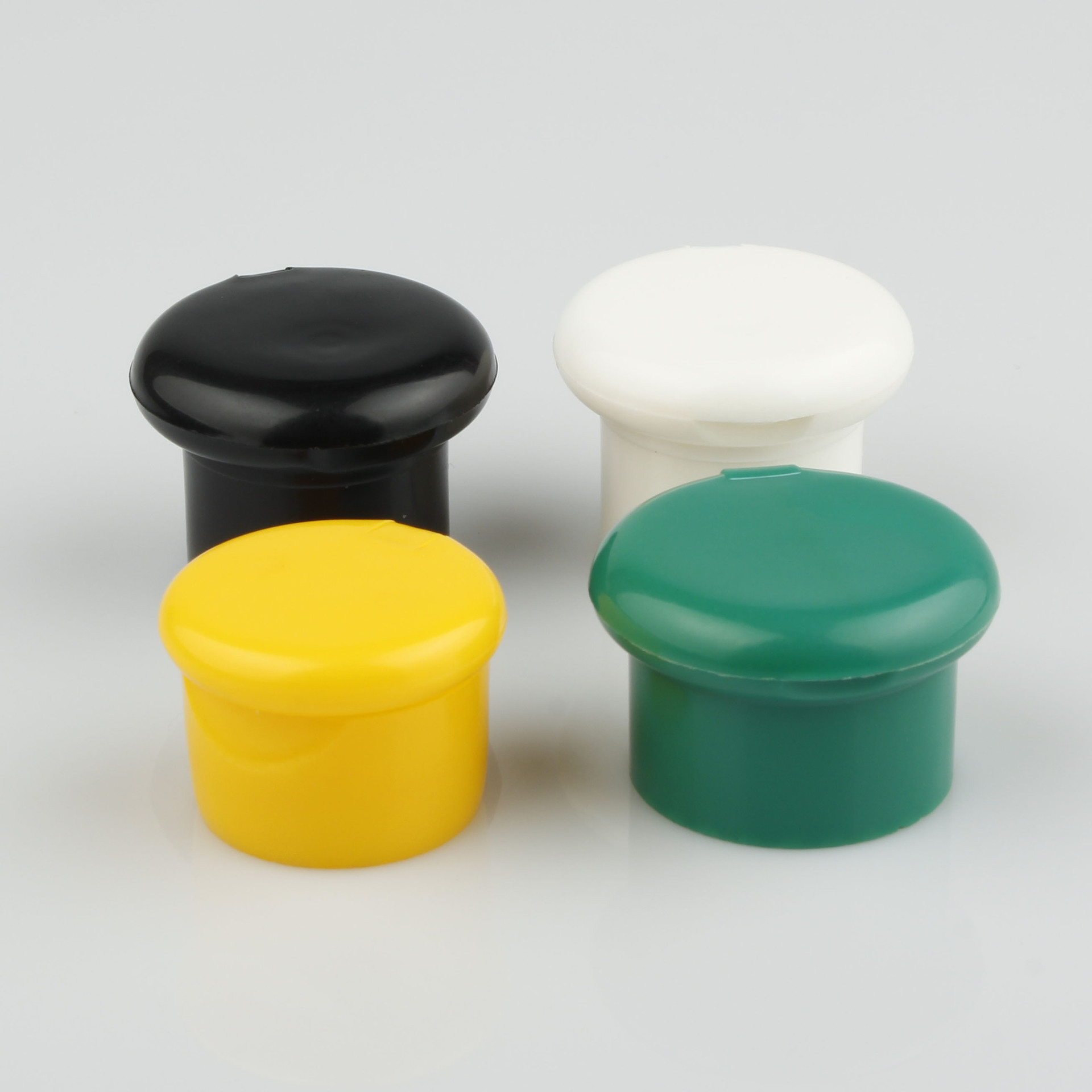 厂家直销各种规格蘑菇翻盖 pp掀盖塑料盖 化妆品瓶盖