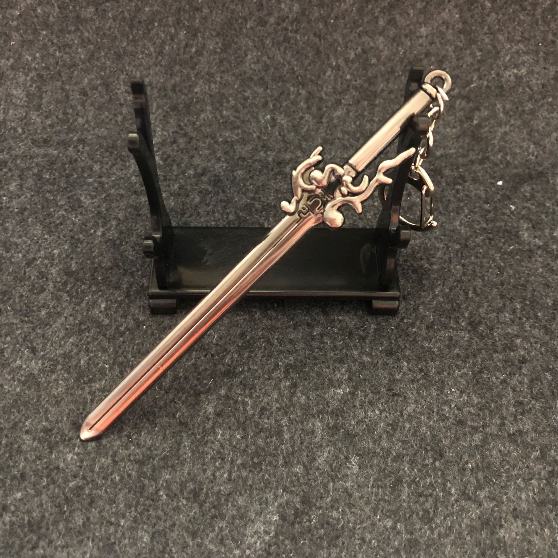 12cm 风云绝世好剑 雪饮狂刀 模型合金钥匙扣挂件配饰礼品