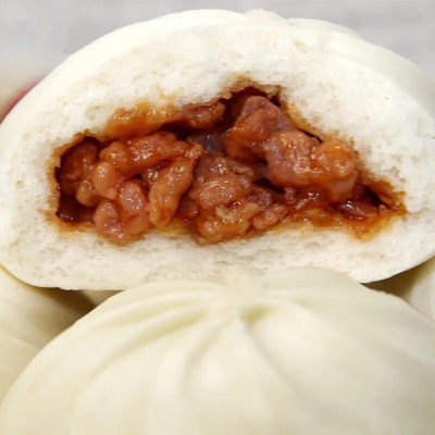 安井叉烧包360克*12个面点早餐馒头糕点心速冻食品【整箱12包】