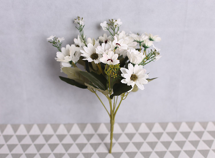 9叉小雏菊花田园风格小野菊居家太阳花酒店插花客厅清新花摆