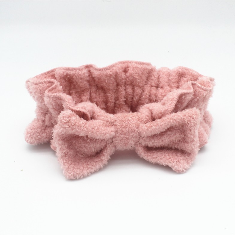 2019冬季新款蝴蝶结女式头巾网红女瑜伽头带松紧褶皱发箍跨境专供