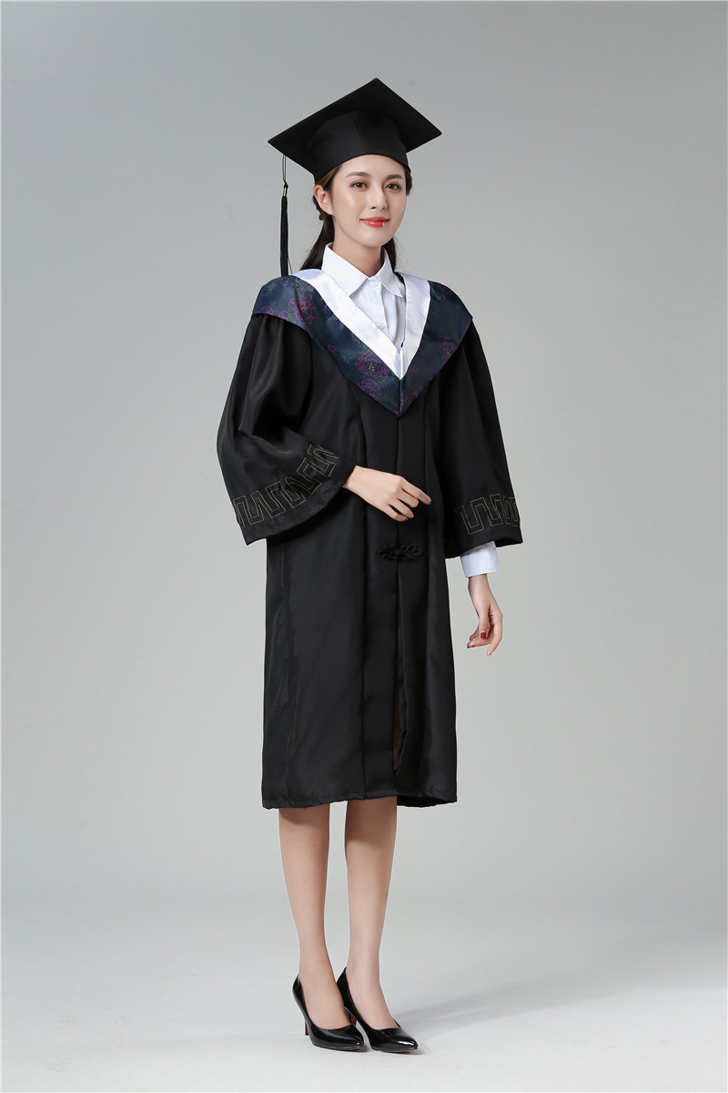 现货批发学士服 大学毕业礼服学院风成人文科理科学士服