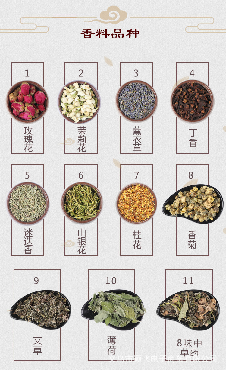 端午节香包填充物玫瑰干花艾叶薰衣草驱蚊中草药diy香包香囊材料