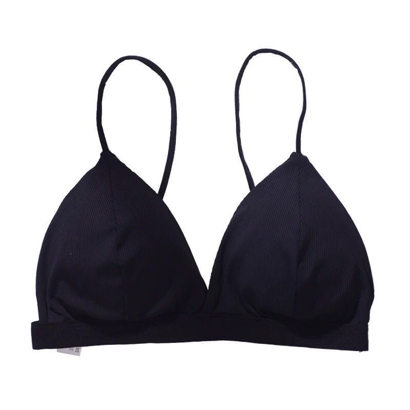 Summer Back Shaping Wrapped Chest French Triangle Cup Underwear Women's Ice Silk Thread Vest Camisole Tube Top Bikini Underwear