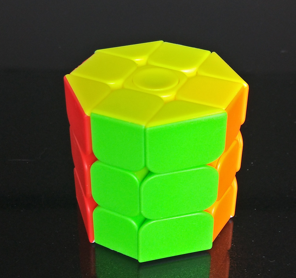 【益智逗】八角圆柱魔方 指尖圆柱魔方 实色减压玩具