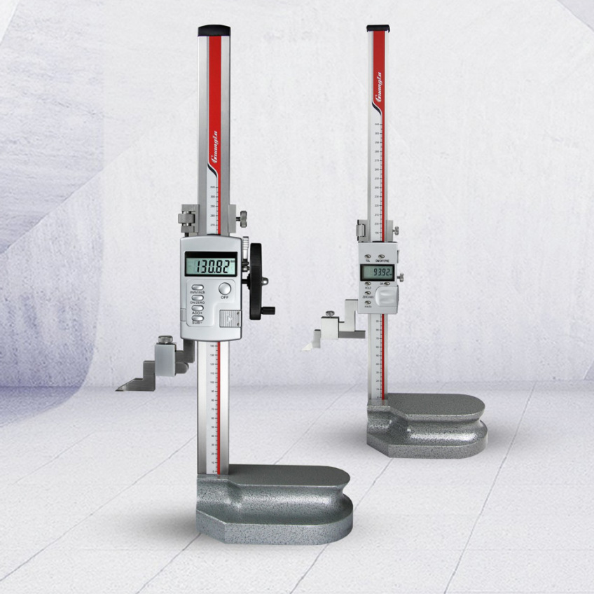 0-300-500-600mm广陆数显高度尺 带手轮电子数显高度计高度测量仪