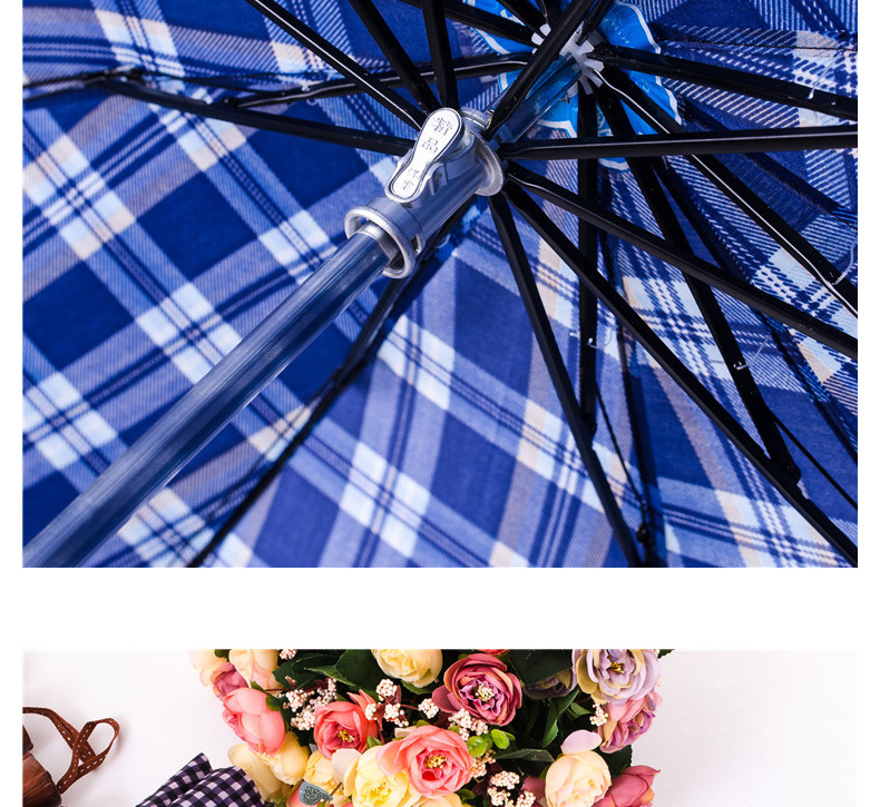 百货超市厂家批发三折超大天堂款格子雨伞太阳伞遮阳伞晴雨伞