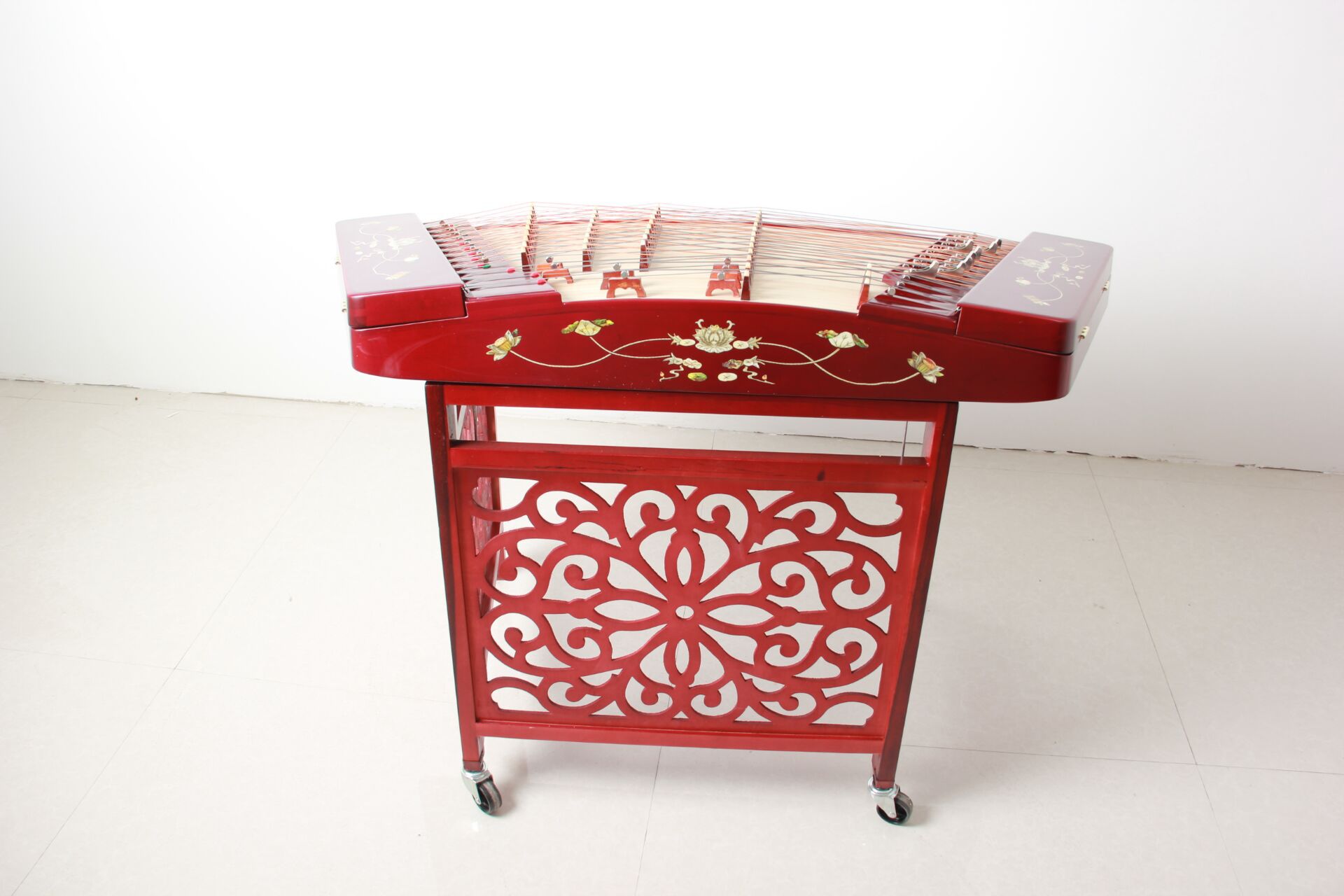 艺海民族乐器 各种材质印花雕花401/402扬琴 专业教学考级用乐器