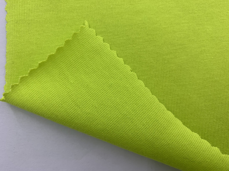 现货21s精棉平纹单面棉针织面料精梳棉弹力汗布春夏运动服t恤面料