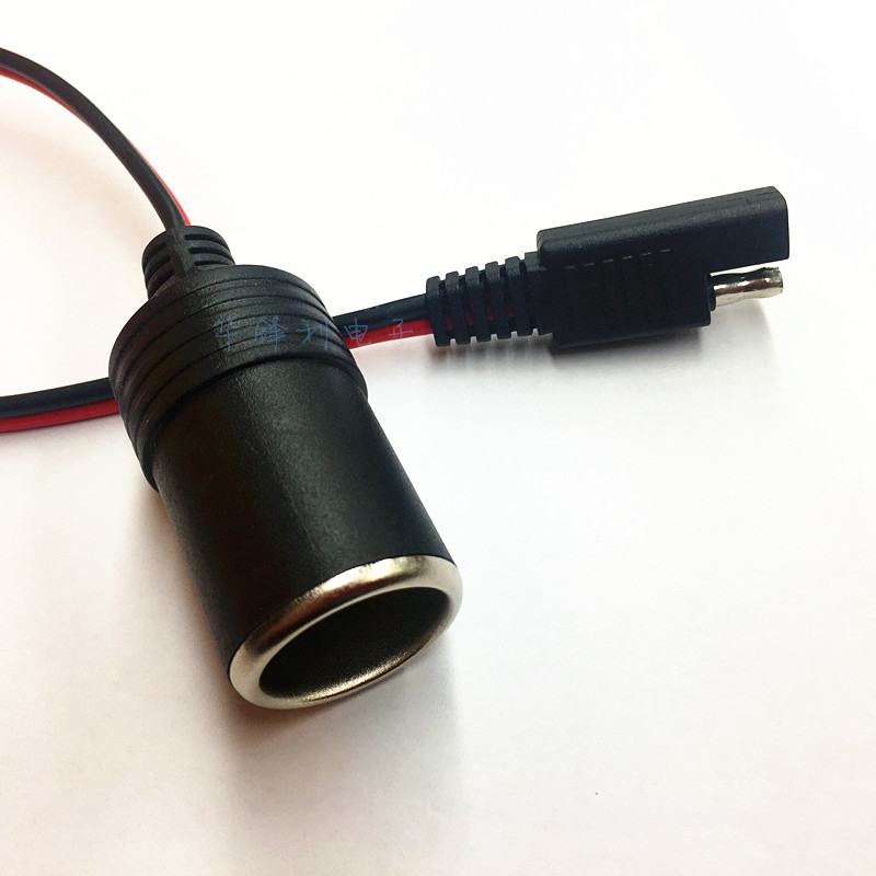 厂家直销 sae车充线 sae电源线 sae线单晶太阳能板线车载打气泵线