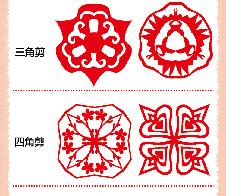 弥光17007春节剪纸新年装饰新春窗花窗贴儿童剪纸亲子手工3件起批