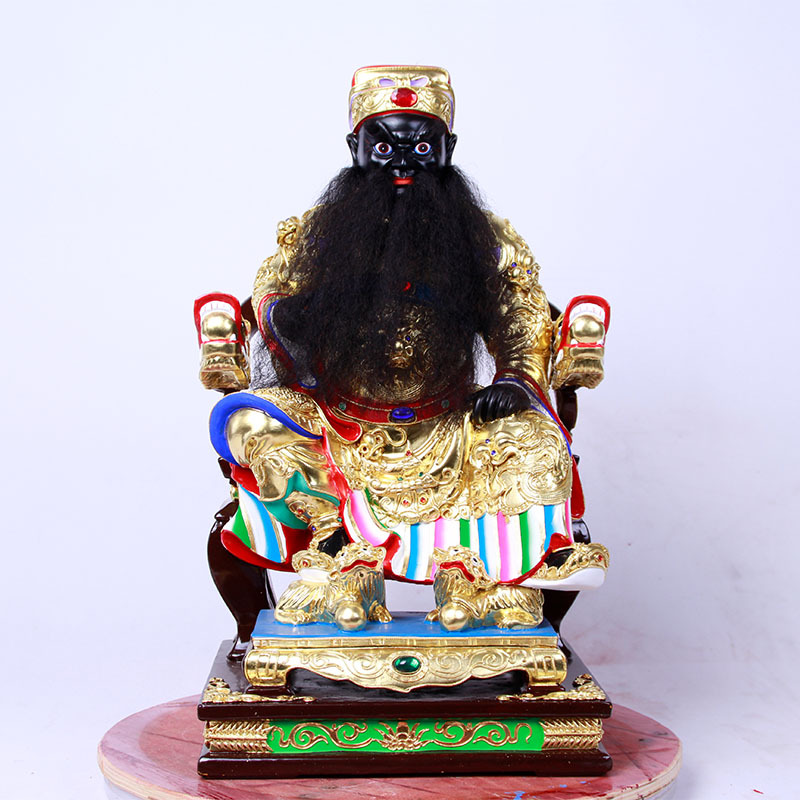 厂家直销香樟木五府王爷范王神像寺庙居家供奉佛像摆件木雕定制