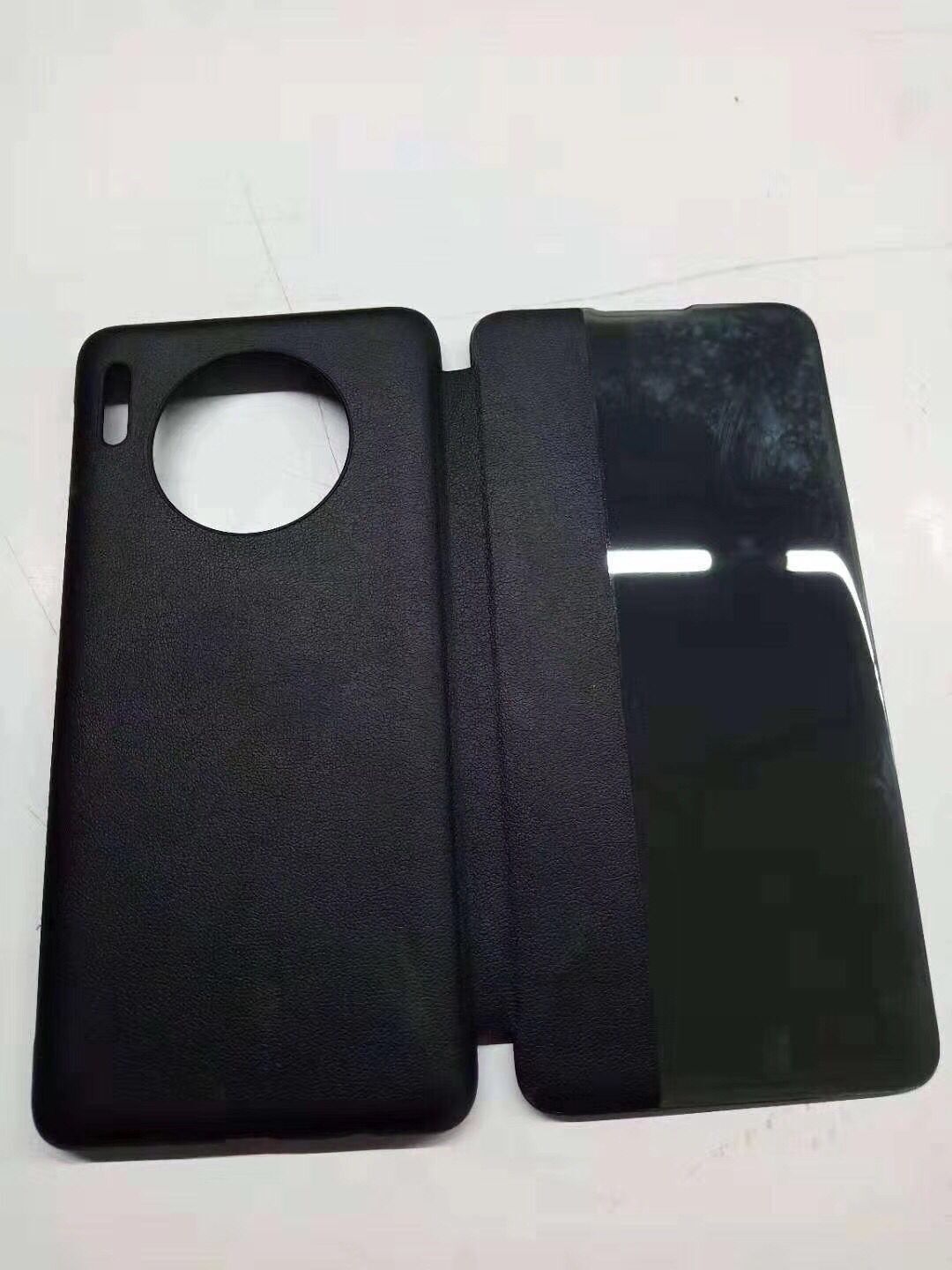 适用于mate30手机壳原装皮套mate30pro 全包智能休眠翻盖保护套