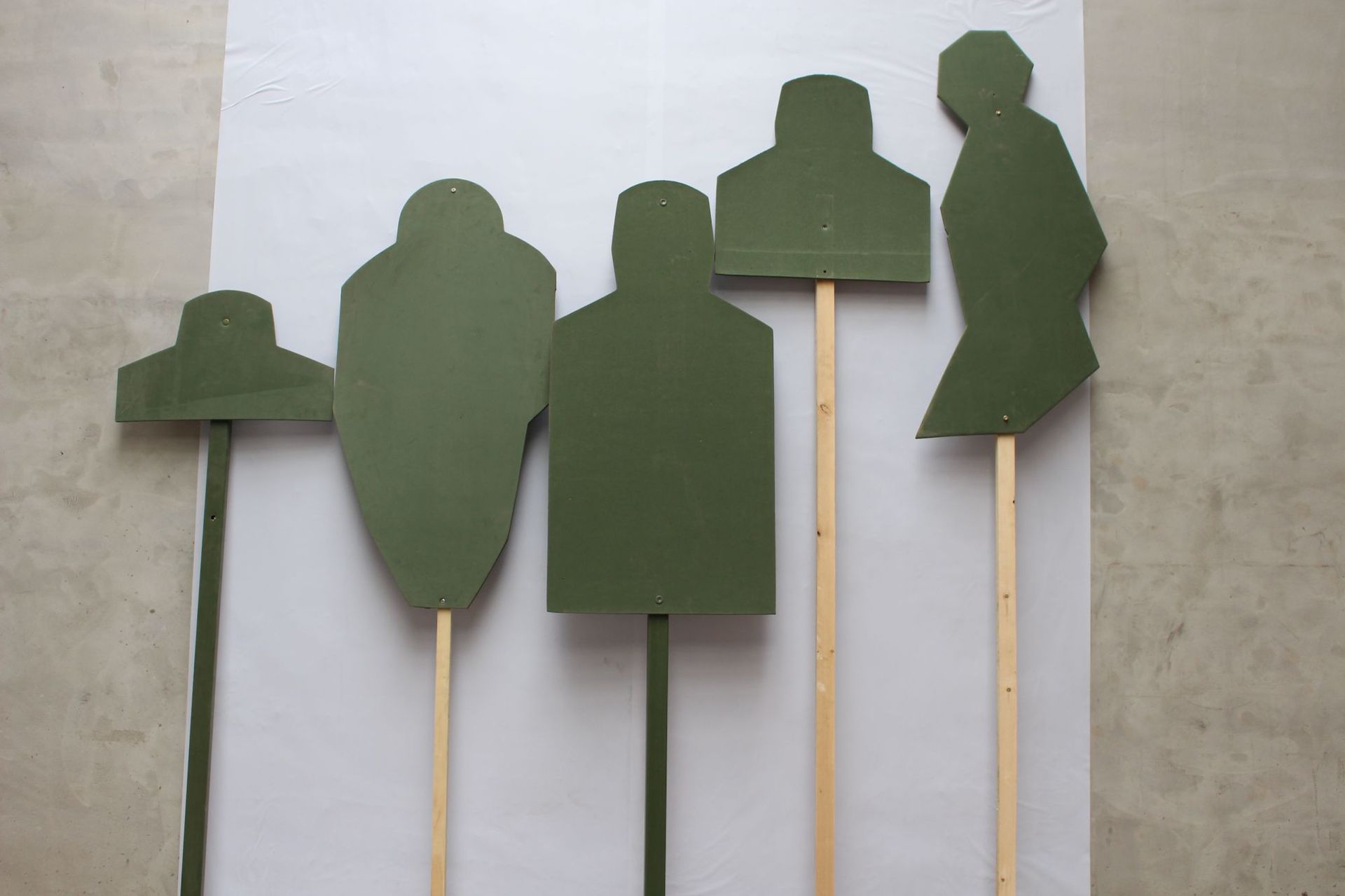 射击,射箭用品-室内训练射击靶板 军绿色半身靶板 通用靶牌 eva发泡板