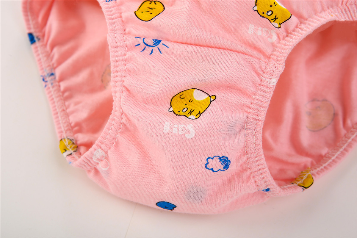 韩国纯棉儿童内裤盒装可爱女童三角裤卡通宝宝童内衣内裤代发