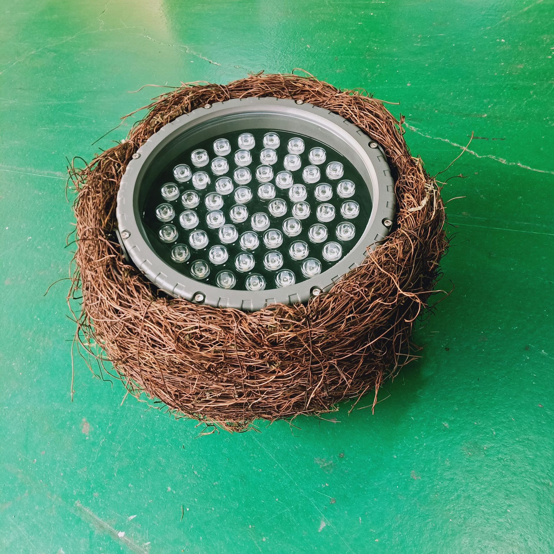 led仿真鸟巢灯鸟巢投光灯鸟巢照树灯24w36w射树灯景观亮化鸟窝灯