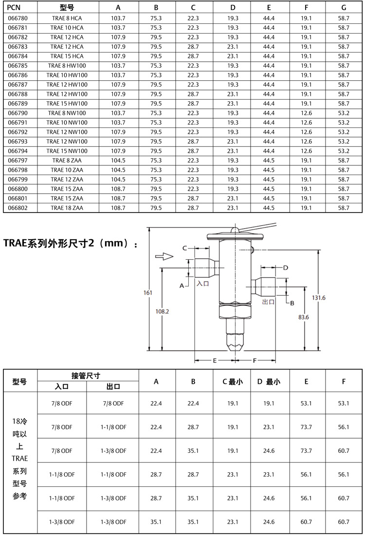 trae 50 hc|艾默生50冷吨trae扩展系列整体式焊接口热力膨胀阀