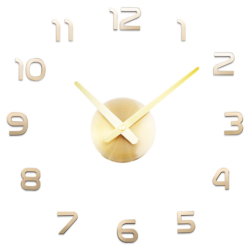 Super Large Acrylic Wall Clock Diyclock Acrylic Clock Creative Stereo Wall Sticker Clock Living Room Simple Pocket Watch
