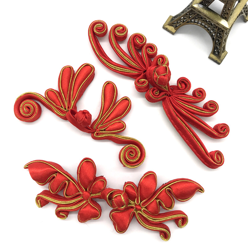 苏斯盘扣铜丝定型旗袍古装中国结古典编织尚品牌服饰手编工钮扣-阿里