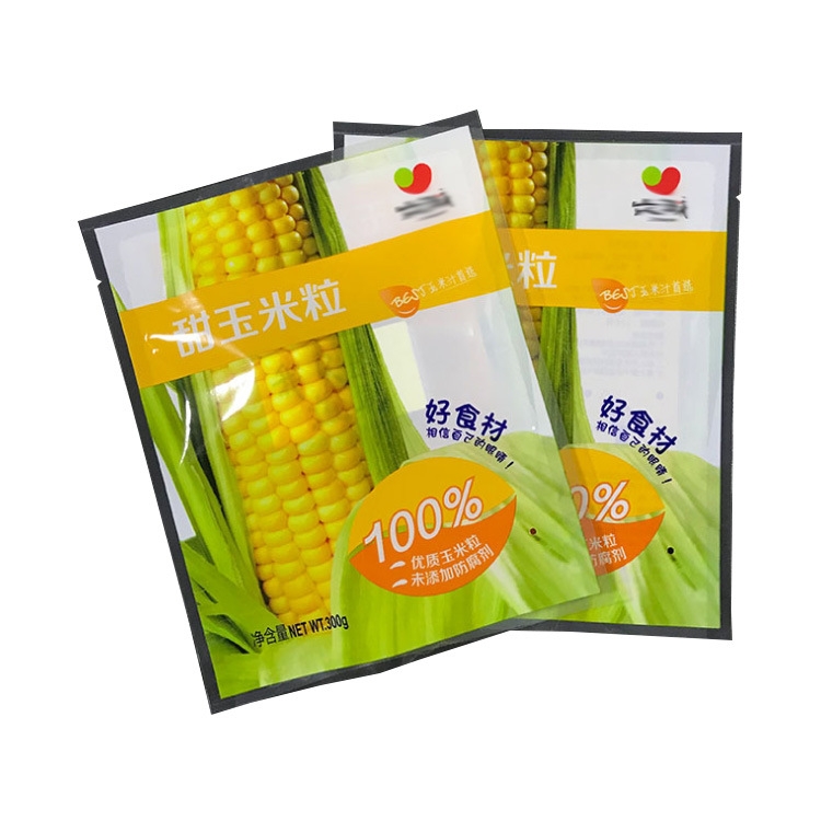 定制冷冻甜玉米包装袋 三边封冷冻蔬菜包装袋 真空袋塑料包装袋