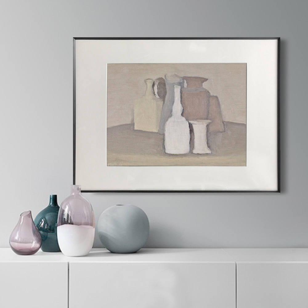 瓶安北欧性冷淡风装饰画 主卧室简约小众挂画民宿样板房静物壁画