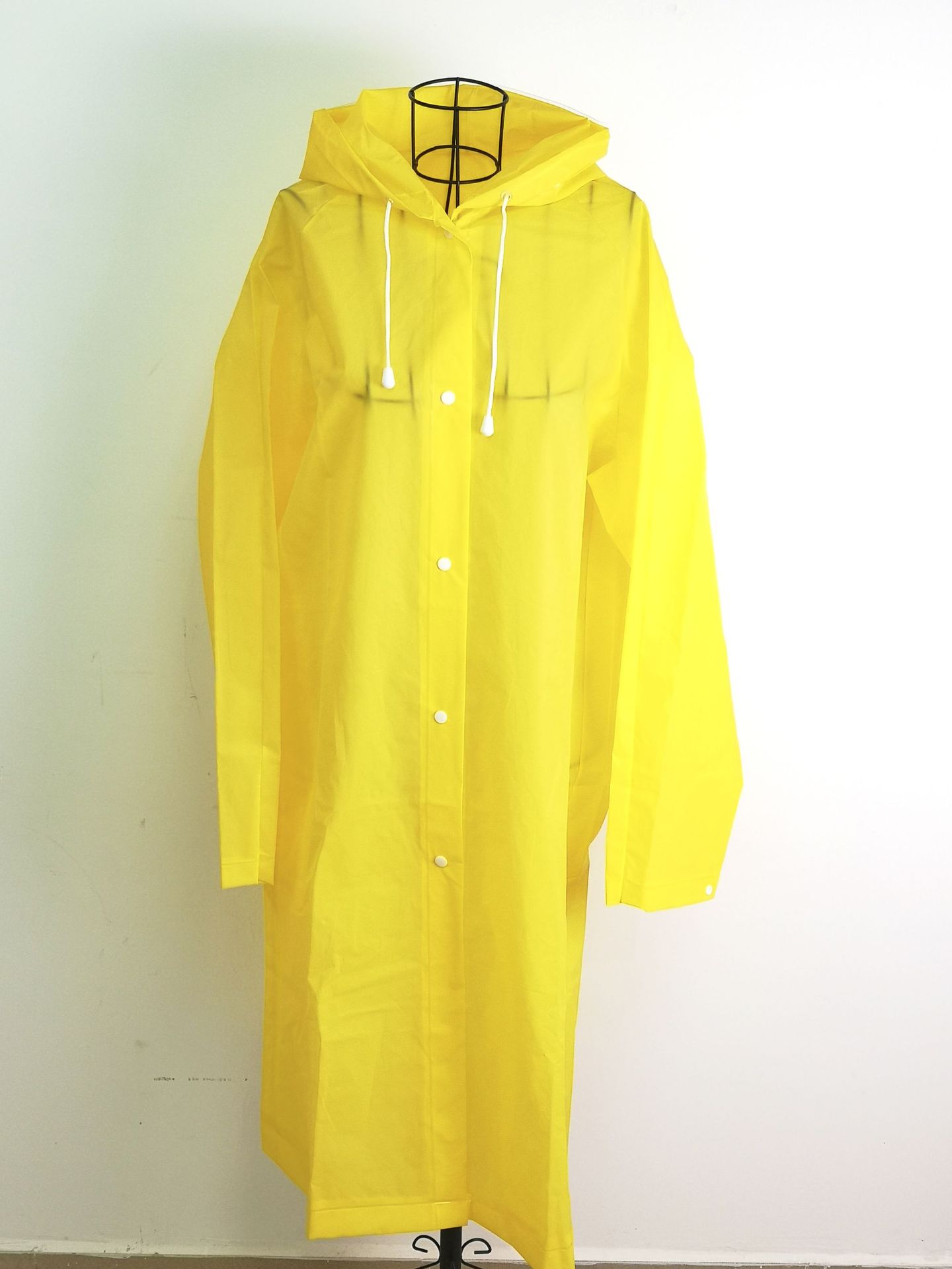 成人长款户外徒步骑行旅游时尚男女轻便环保半透明eva雨衣雨披