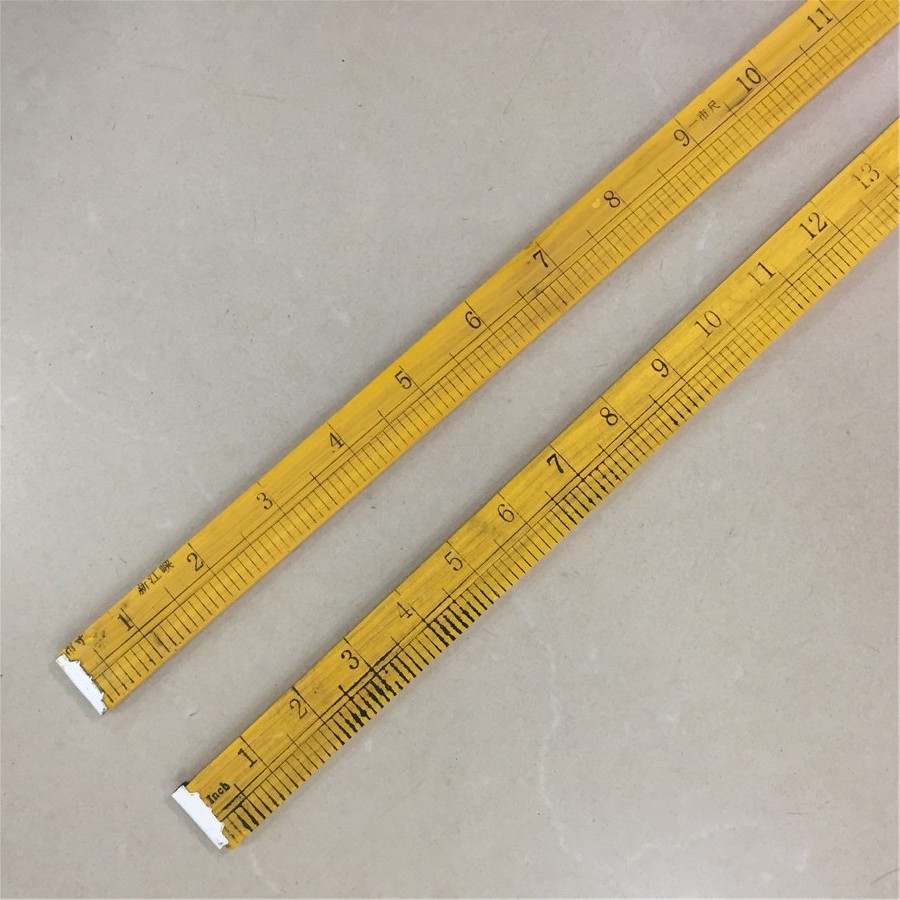 1米 100cm木制直尺 黄木尺 裁缝尺 公分英寸市寸