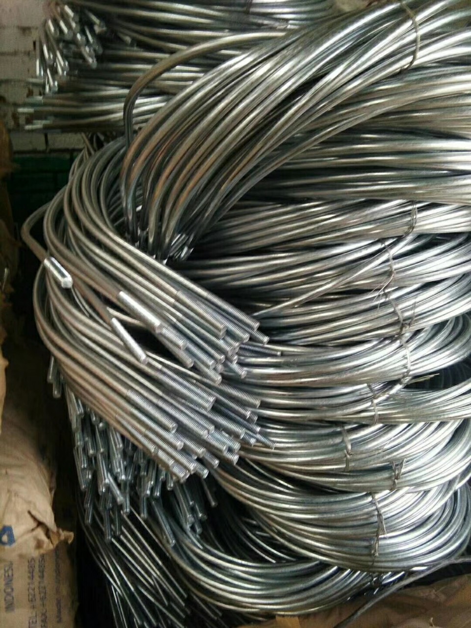 铁镀锌u型卡 u形螺丝 管道固定 u形骑马管卡箍m6-8