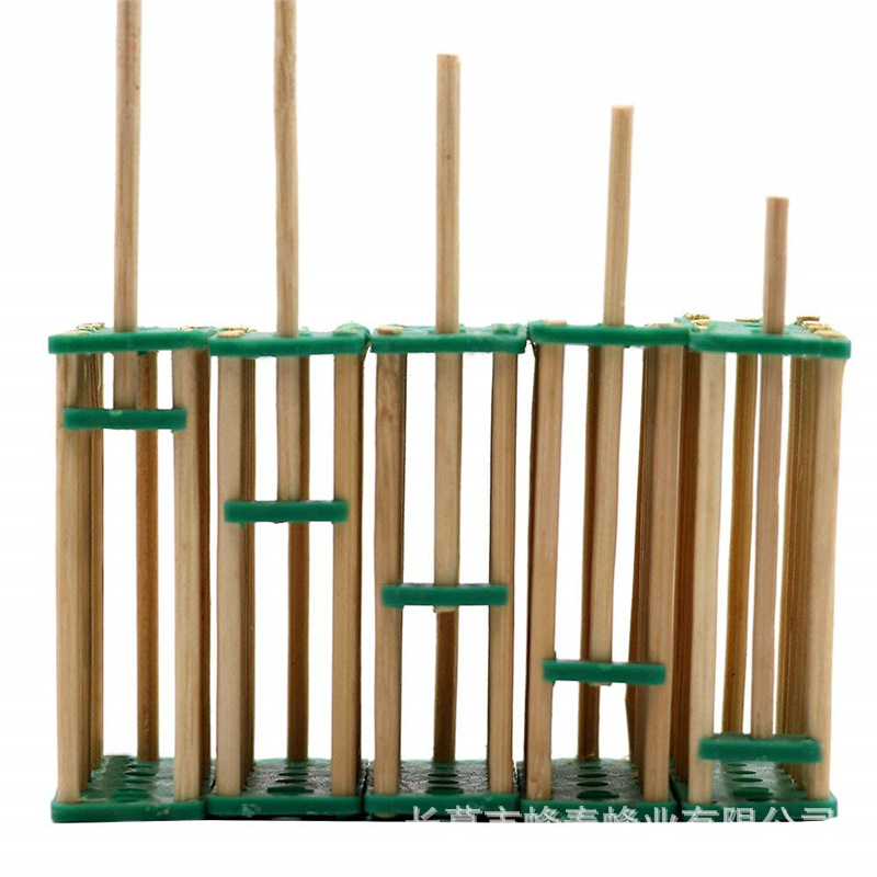 蜂具 养蜂工具 竹子王笼中蜂塑料多功能蜂王笼 囚王 蜂皇笼意蜂笼