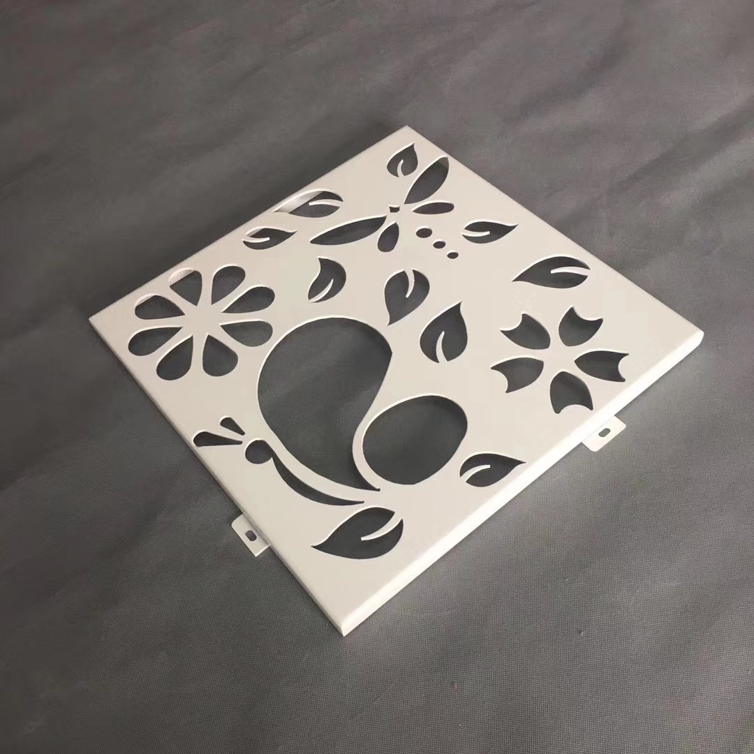 慕墙装饰 镂空雕刻铝单板 造型不规则铝单板吊顶 包柱冲孔铝单板