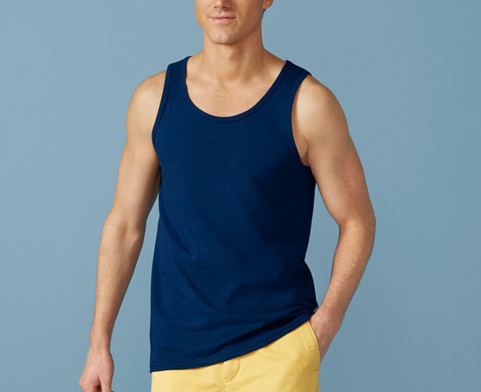 男生夏季圆领无袖背心t恤流行个性潮流百搭可来图定制印花