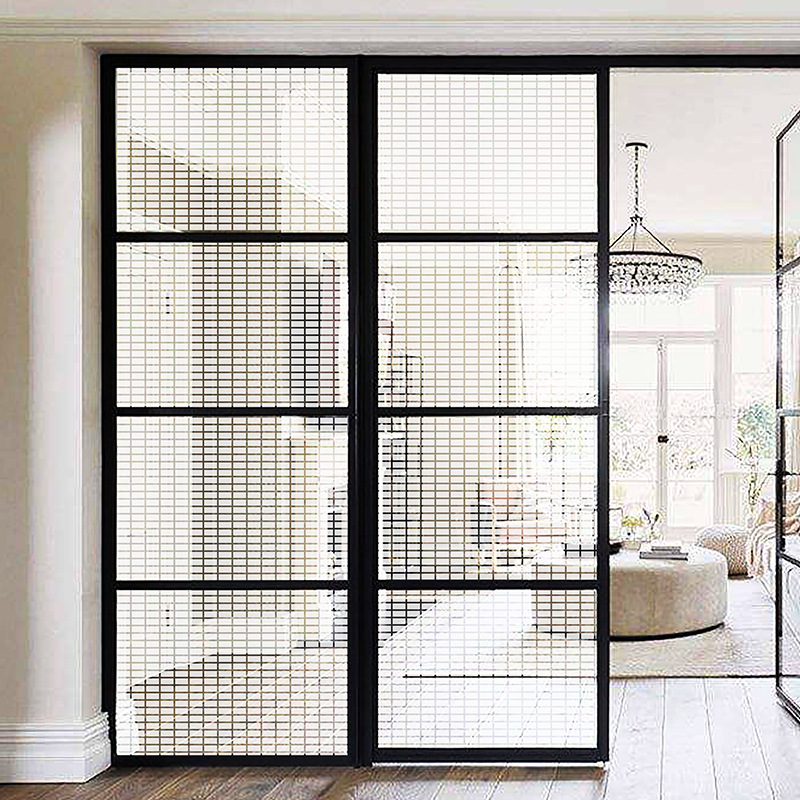 方格系列装饰膜长白色方格玻璃贴膜透光玻璃贴pet隔断移门贴