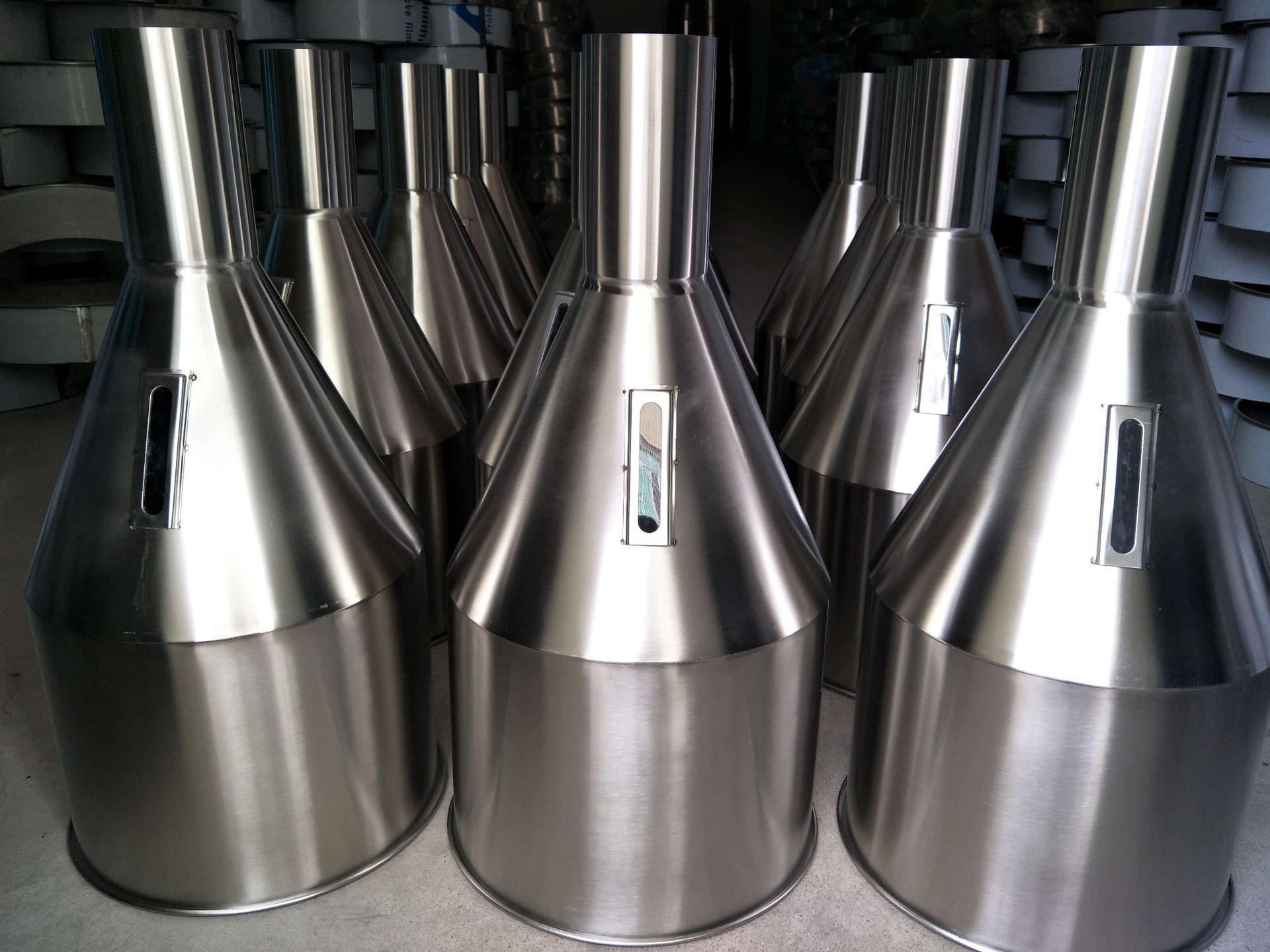 304不锈钢下料斗 食品灌装机料斗 加工定做不锈钢锥形料斗