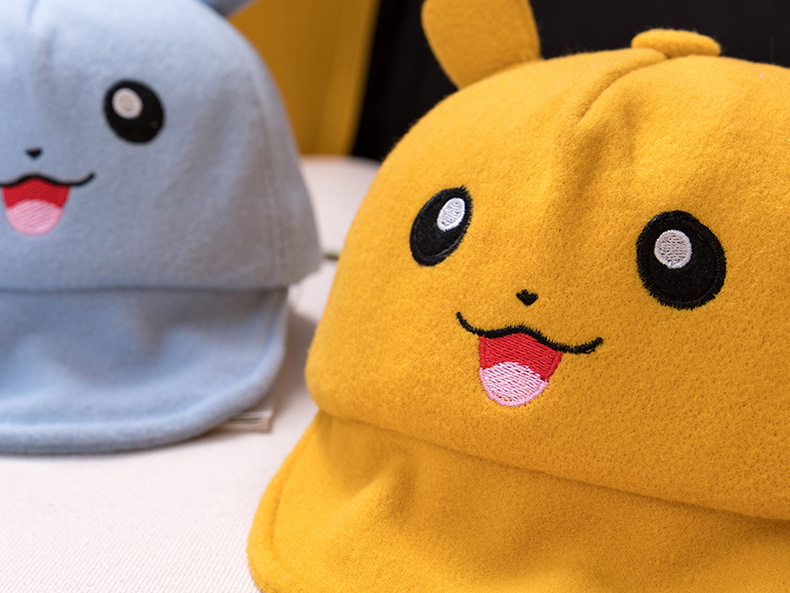 皮卡丘宝宝鸭舌帽秋季新款婴儿帽子儿童用品外贸帽子mz8124