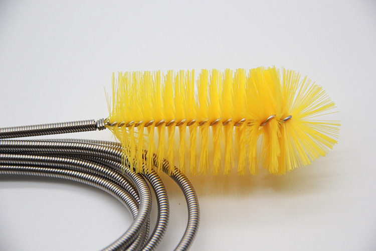 水族尼龙丝毛刷定做水管进出口刷弹簧刷鱼缸管道清洁刷弹簧刷定制