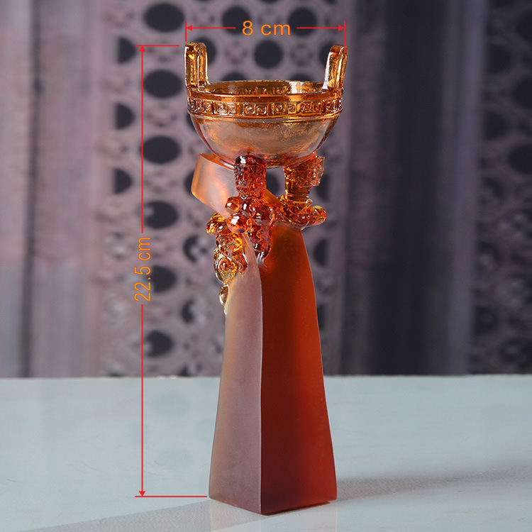 华鼎奖杯比赛颁奖庆典文化时尚创意高档琉璃奖杯辉煌鼎盛源头厂家