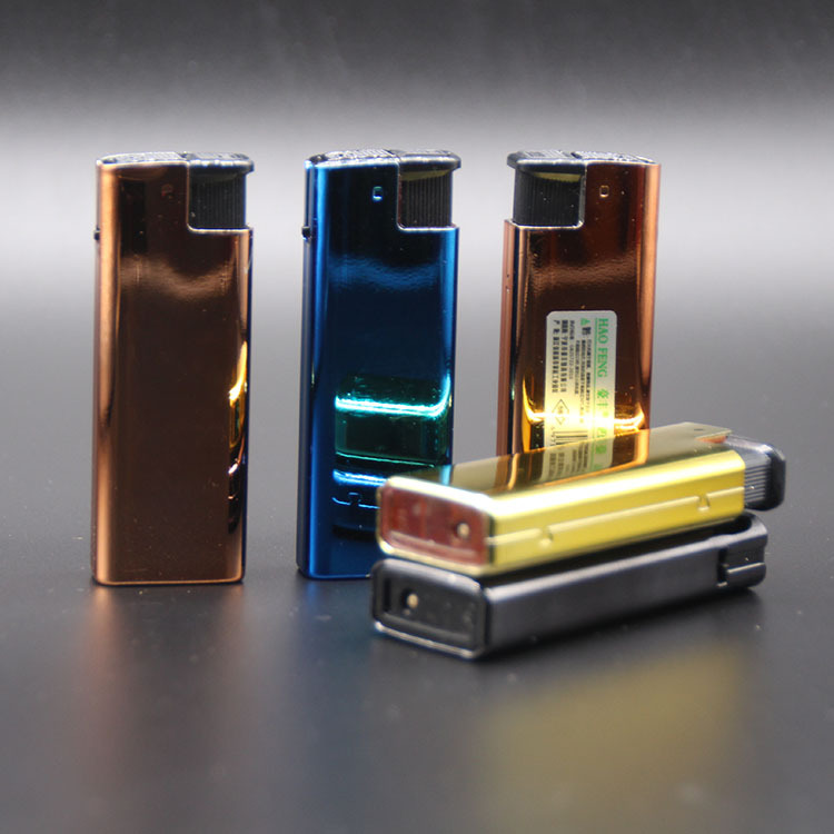 新品豪丰555金属防风打火机厂家销售 义乌防风打火机代理商