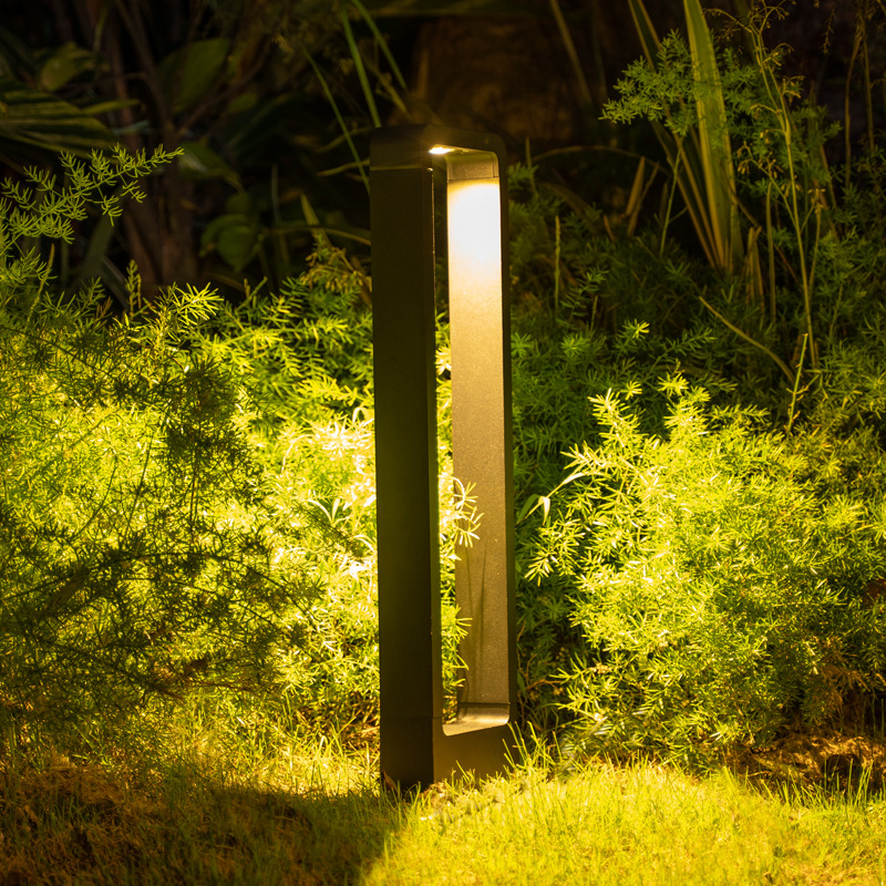 现代户外防水led草坪灯室外简约方形家用花园景观庭院创意草地灯