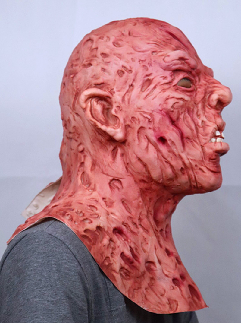 弗莱迪面具 影视万圣节恐怖电影乳胶人脸鬼面具 杰森弗莱迪头套