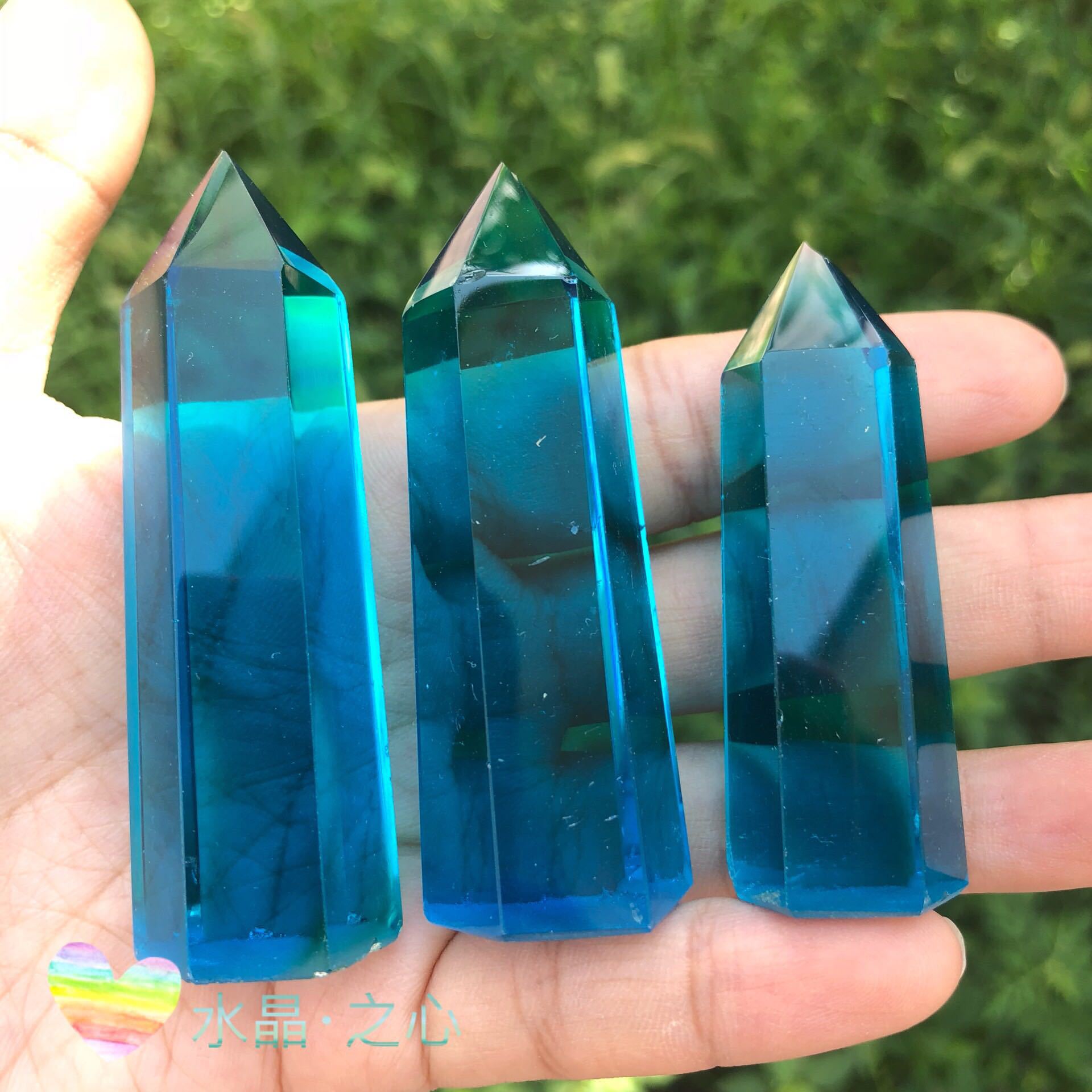 海蓝之谜蓝色安德鲁光工水晶安达拉水晶高频水晶